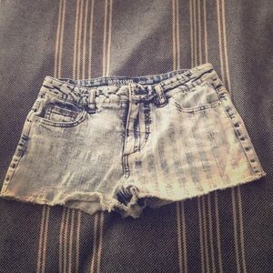 Mossimo American flag high rise jean shorts